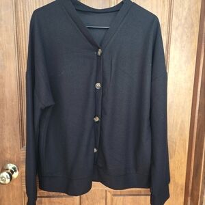 Black buttoned shirt